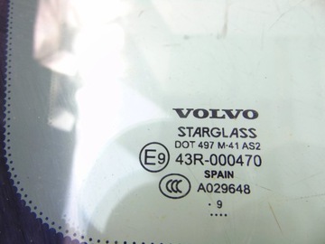 SKLO (OKNO) KAROSERIE LEVÝ ZADNÍ VOLVO V70 III XC70 II