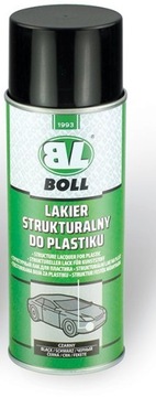 СТРУКТУРНАЯ КРАСКА ДЛЯ ПЛАСТИКА BOLL 400ML ЧЕРНАЯ СПРЕЙ / BOLL