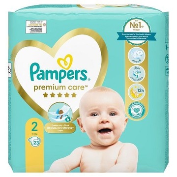PAMPERS PREMIUM CARE 2 (4-8kg) pielucha 23 sztuki
