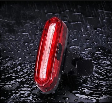 ВЕЛОСИПЕДНАЯ ЛАМПА ЗАДНЯЯ ВЕЛОСИПЕДНАЯ ЛАМПА АККУМУЛЯТОР ЗАДНИЙ COB USB МОЩНЫЙ 120LM ABS