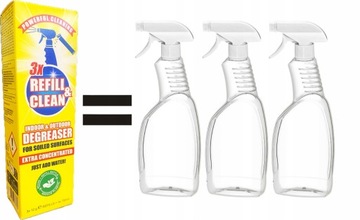 Zapas odtłuszczacza, extra skoncentrowany 3 saszetki 3 x 12 g = 3 x 750 ml