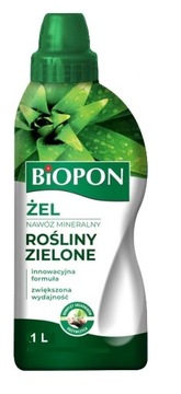 BIOPON NAWÓZ MINERALNY W ŻELU 1L ROŚLINY ZIELONE