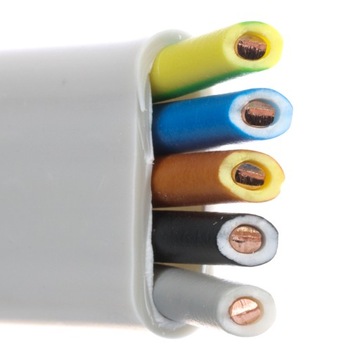 Przewód instalacyjny elektryczny 5x2,5 mm YDYp miedziany płaski 5m