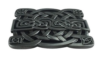 Кельтская тесьма, пряжка викингов, старое серебро.