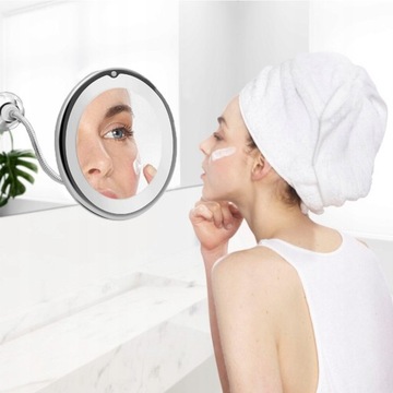 СВЕТОДИОДНОЕ КОСМЕТИЧЕСКОЕ НАСТЕННОЕ ЗЕРКАЛО ДЛЯ МАКИЯЖА, УВЕЛИЧИВАЮЩЕЕ, С ПОДСВЕТКОЙ