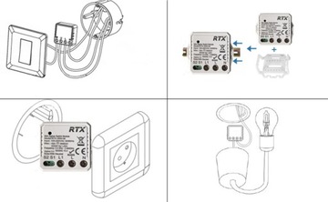 Модуль RTX MINI Релейный контроллер 1 канал TUYA ZigBee + RF