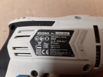 MACALLISTER MSHD600 УДАРНАЯ ДРЕЛЬ + КОРПУС