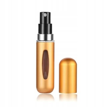 ATOMIZER PODRÓŻNY DO PERFUM FIOLKA 5ML ZŁOTY CZARNY