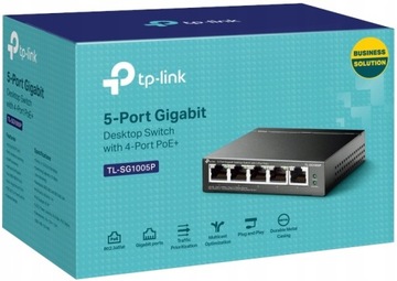 Коммутатор TP-LINK SG1005P 5 x GE (4 x PoE)