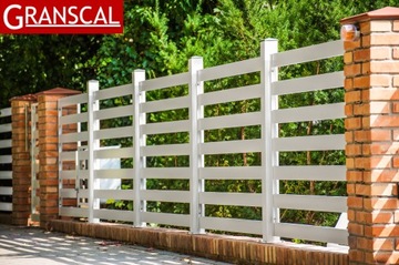 Современный забор с алюминиевой калиткой