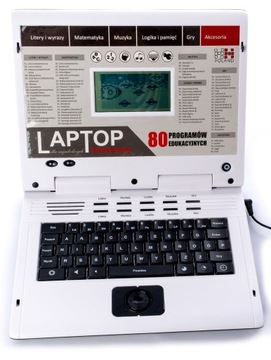 ОБРАЗОВАТЕЛЬНЫЙ НОУТБУК ДЛЯ ДЕТЕЙ 80 ПРОГРАММ USB PL