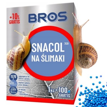 Niebieskie granulki na ślimaki SNACOL3GB 1 kg+100g