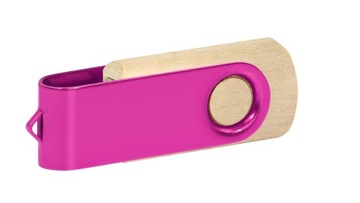 PENDRIVE REKLAMOWY USB z logo PD-6 Wood 128GB Z GRAWEREM 10 SZT