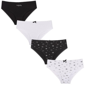 4x Figi mix damskie bawełniane wzory MORAJ M