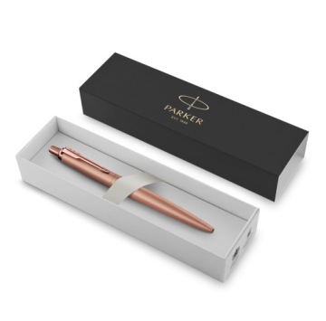 Шариковая ручка Parker Jotter XL Steel Pink с гравировкой, подарочный футляр для девочки