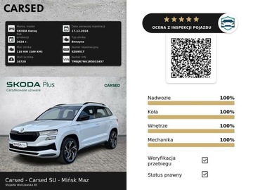 Skoda Karoq Crossover Facelifting 1.5 TSI ACT 150KM 2024 Skoda Karoq 1.5TSI 150KM Sportline DSG l Pakiet Wi, zdjęcie 38