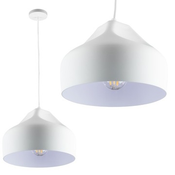 Lampa sufitowa wisząca Loft Żyrandol RETRO BIAŁA