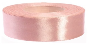 Wstążka Tasiemka Satynowa 25mm PUDROWY RÓŻ 8034