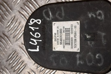 SENZOR ALARMU PEUGEOT 607 (9D, 9U) 9648351880 2003
