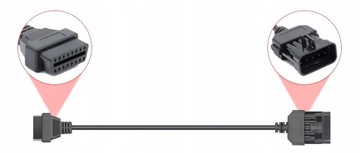 КАБЕЛЬ ПЕРЕХОДНИКА Opel ALDL 10 PIN - адаптер OBD2