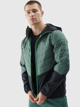 МУЖСКАЯ КУРТКА С КАПЮШОНОМ 4F СТЕГАНАЯ ПЕРЕХОДНАЯ ОСЕННЯЯ ФУНКЦИОНАЛЬНАЯ КУРТКА AW23M310