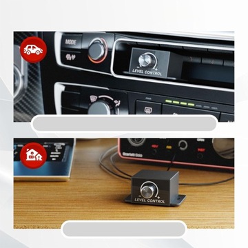 REGULATOR GŁOŚNOŚCI PILOT POTENCJOMETR REGULACJA SUBWOOFERA BASU 2xRCA