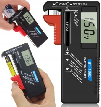 Цифровой тестер аккумуляторов и аккумуляторных батарей Универсальный ЖК-вольтметр