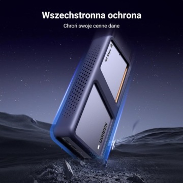 Корпус UGREEN M.2 NVMe 40 Гбит/с с активным охлаждением, USB4/Thunderbolt SSD