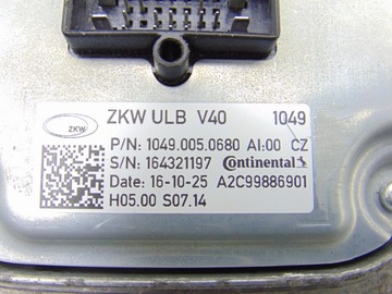 MĚNIČ MODUL LED VOLVO V40 II FACELIFT A2C99886901 10490050680