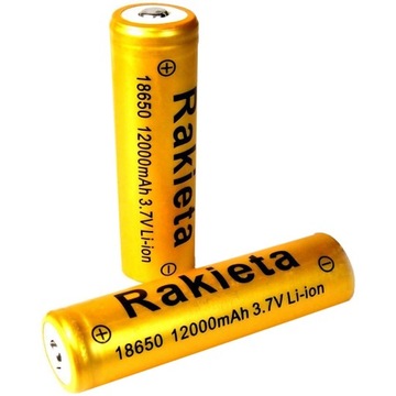 AKUMULATOR BARDZO MOCNE Ogniwo Rakieta BATERIA 18650 12000mAh LITOWO-JONOWY