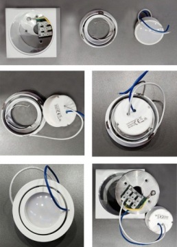 Светильник накладной прямоугольный, ПОДВИЖНЫЙ +LED 5Вт