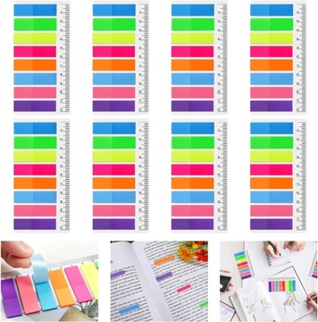 1280X SAMOPRZYLEPNE PASKI KARTECZKI STRONY NOTATKI STUDIA NAUKA Z LINIJKĄ