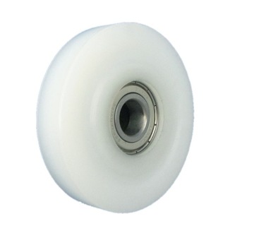 Rolka z tworzywa z łożyskiem fi 80mm fi 15mm