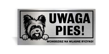 Алюминиевая пластина внимания собака все пород