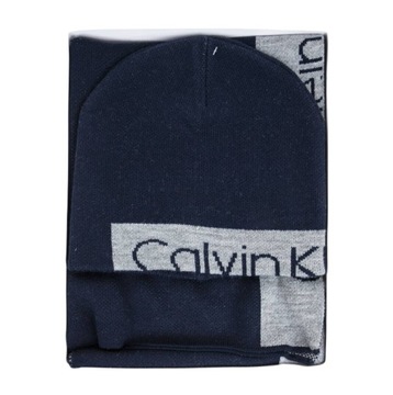 CALVIN KLEIN JEANS ZESTAW CZAPKA SZALIK GIFTSET