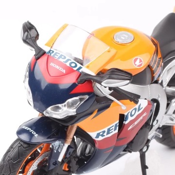 Модель гоночного мотоцикла HONDA CBR1000RR Fireblade Repsol из сплава 1/12, высокая