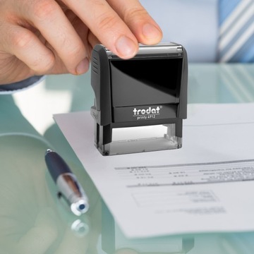 TRODAT 4912 ШТАМП ДЛЯ ДИЗАЙНА КОРПОРАТИВНОГО ЛИЧНОГО ОФИСА 6 СТРОК + ЛАСТИК