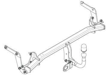 NOVÝ ZAŘÍZENÍ(HÁK) TÁŽNÝ DO PEUGEOT 5008 II SUV 05.2017- P-070 STEINHOF 2000 KG