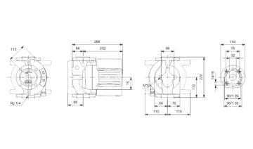 Циркуляционный насос Grundfos UPS 32-120 F 230 В