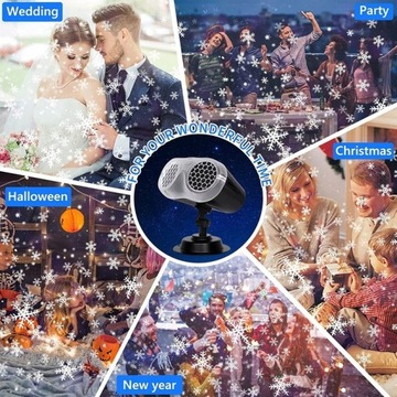 БИНОКУЛЯРНЫЙ ПРОЕКТОР СВЕТОДИОДНАЯ СНЕЖИНКА