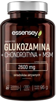 ESSENSEY GLUKOZAMINA CHONDROITYNA MSM 120 NA STAWY