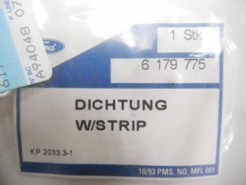 Уплотнитель ветрового стекла Ford Fiesta MkI/MkII OE 6179775