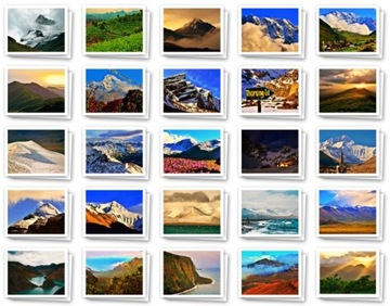 Gra Memory (pamięć) - najpiękniejsze góry