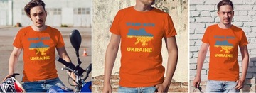 KOSZULKA UKRAINA WOLNA STOP WOJNIE FREE UKRAINE L