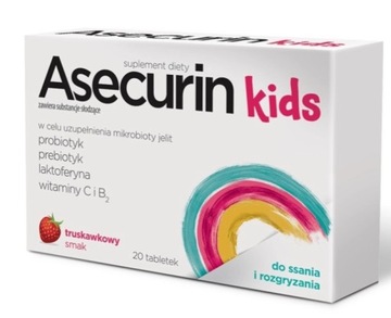 Asecurin Kids tabletki do ssania - 20 tabl.