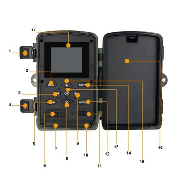 СТРЕЛЬБОВАЯ ЛОВУШКА ЛЕСНАЯ КАМЕРА FULL HD ИК ДАТЧИК ДВИЖЕНИЯ