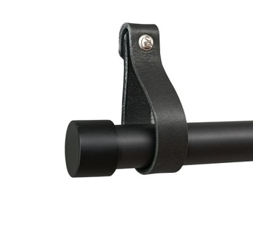 KARNISZ 25mm CZARNY 120cm wspornik SKÓRA czarny 1