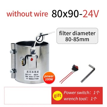 80X90MM DVOJITÁ OHŘÍVAČ FILTRU PALIVA SE OCELI N