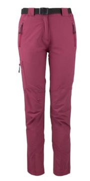 Damskie spodnie trekkingowe BERGSON SNASA 4W NS 22 S czerwony