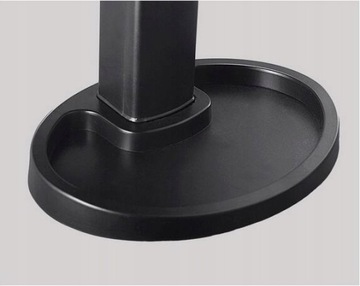 Зеркало для макияжа со светодиодной подсветкой, черное.